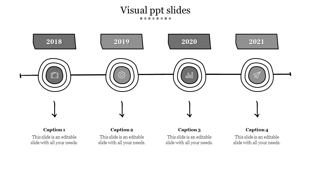 visual ppt slides-Gray